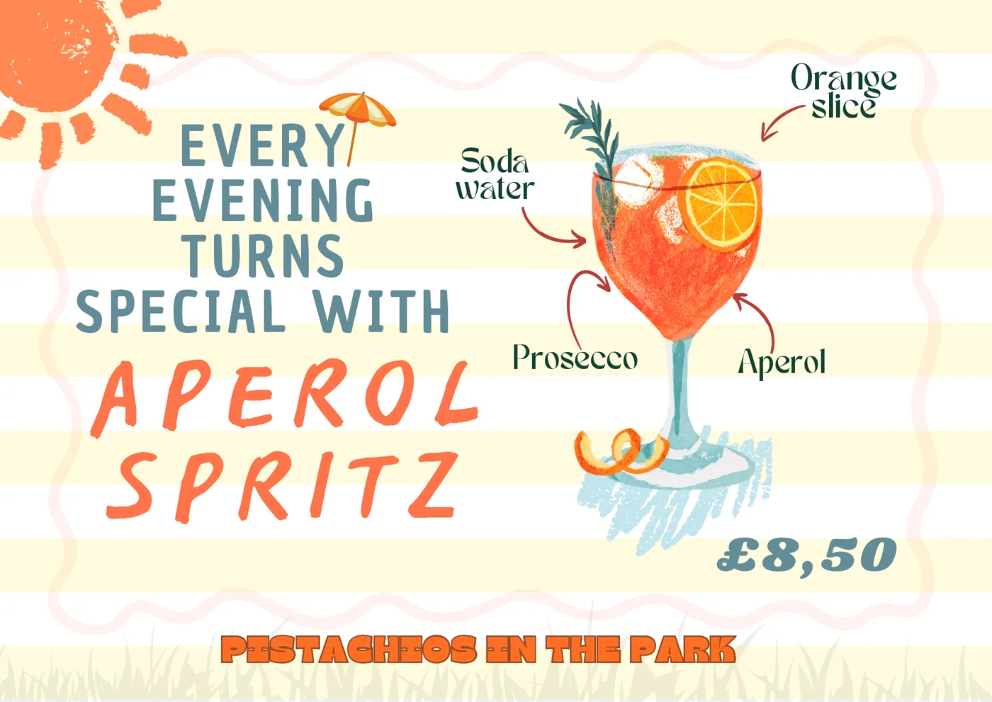 Aperol Spritz evening special graphic