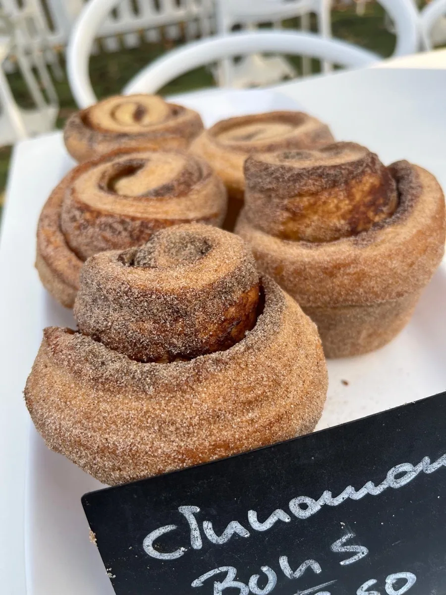 Cinnamon buns fresh from the oven