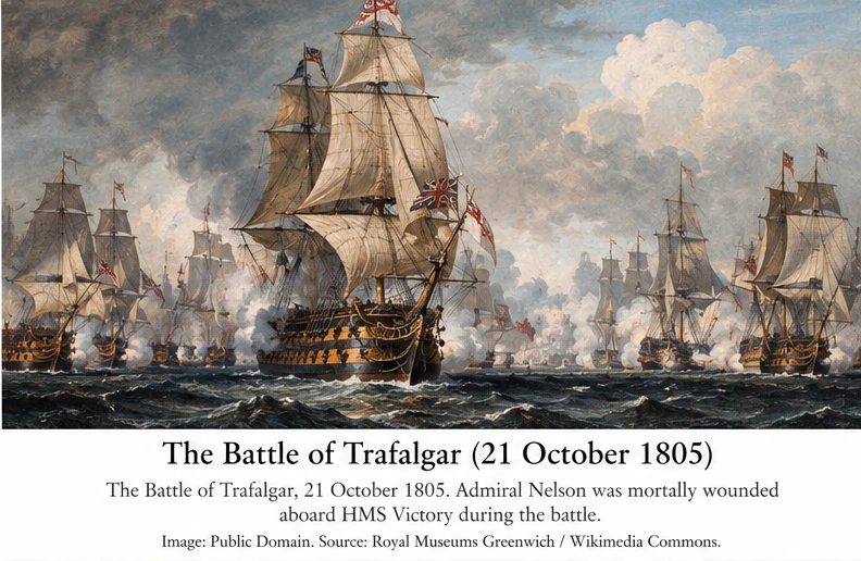The Battle of Trafalgar, 21 October 1805
